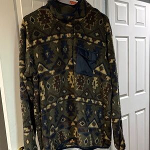 Weatherproof Olive Green & Navy Lined Jacket